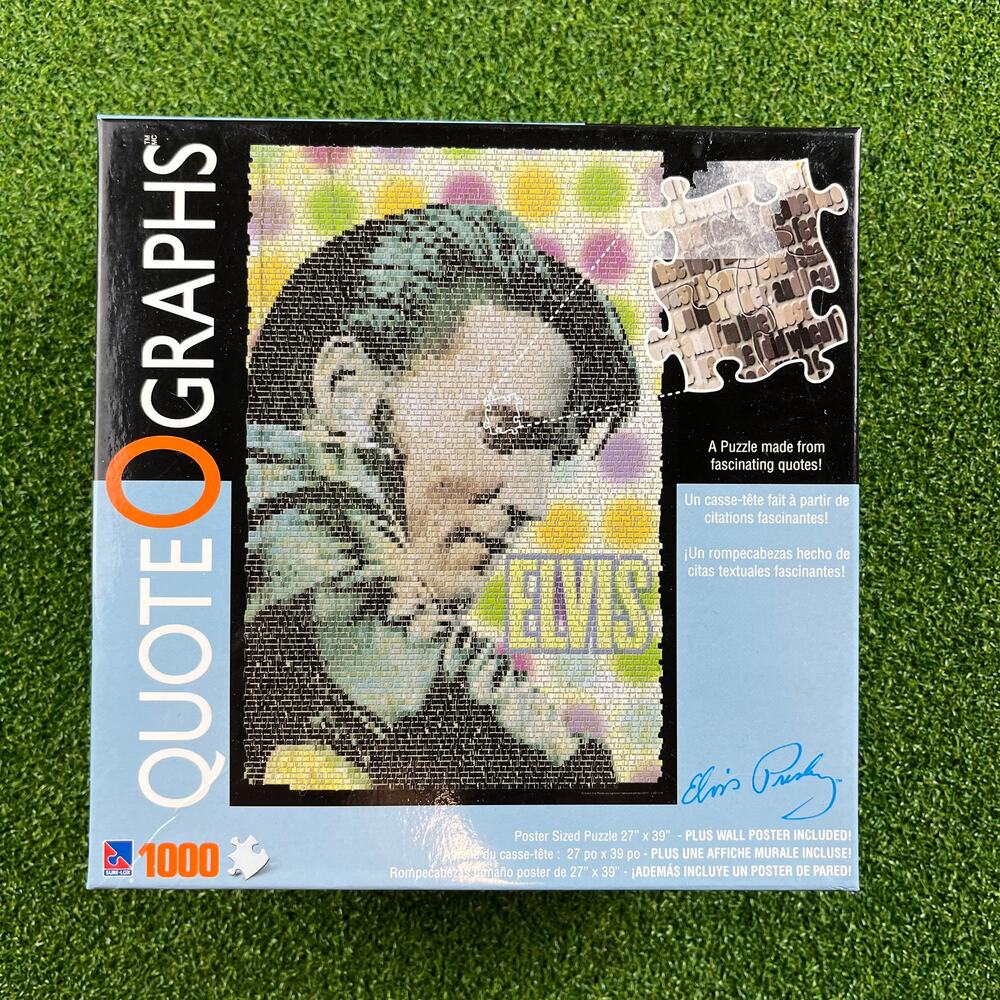 Sure-Lox Elvis Presley 1000 Piece Quote O Graphs Jigsaw Puzzle